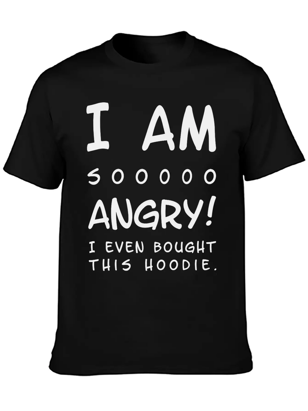 I Am So An Angry! CII 102 Black Unisex Casual T-Shirt – Clean Design For Daily Comfort