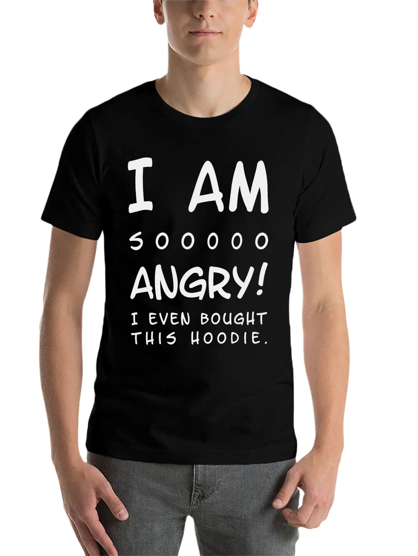 I Am So An Angry! CII 102 Black Unisex Casual T-Shirt – Clean Design For Daily Comfort