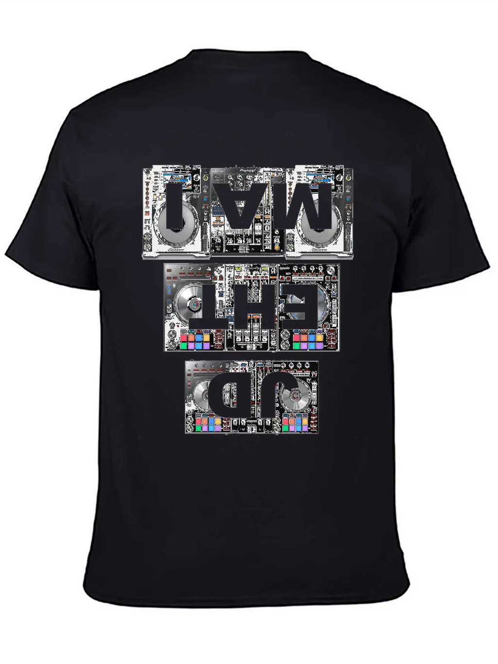 I AM THE DJ - Club Party Festival Rave Electro Gif Unisex Short Sleeve Soft Cotton T-Shirt – Casual Everyday Wear