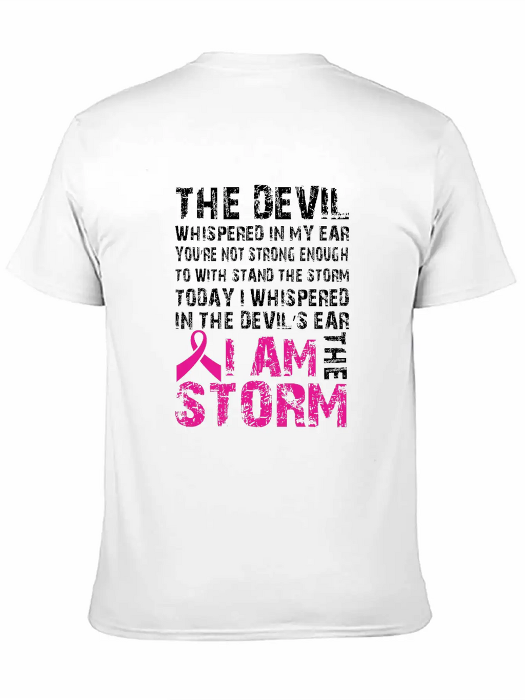 I Am The Storm Breast Cancer Awareness Unisex Casual T-Shirt – Clean Design For Daily Comfort