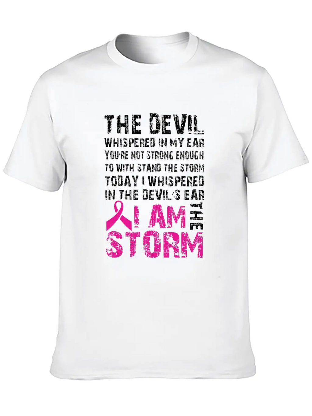 I Am The Storm Breast Cancer Awareness Unisex Casual T-Shirt – Clean Design For Daily Comfort
