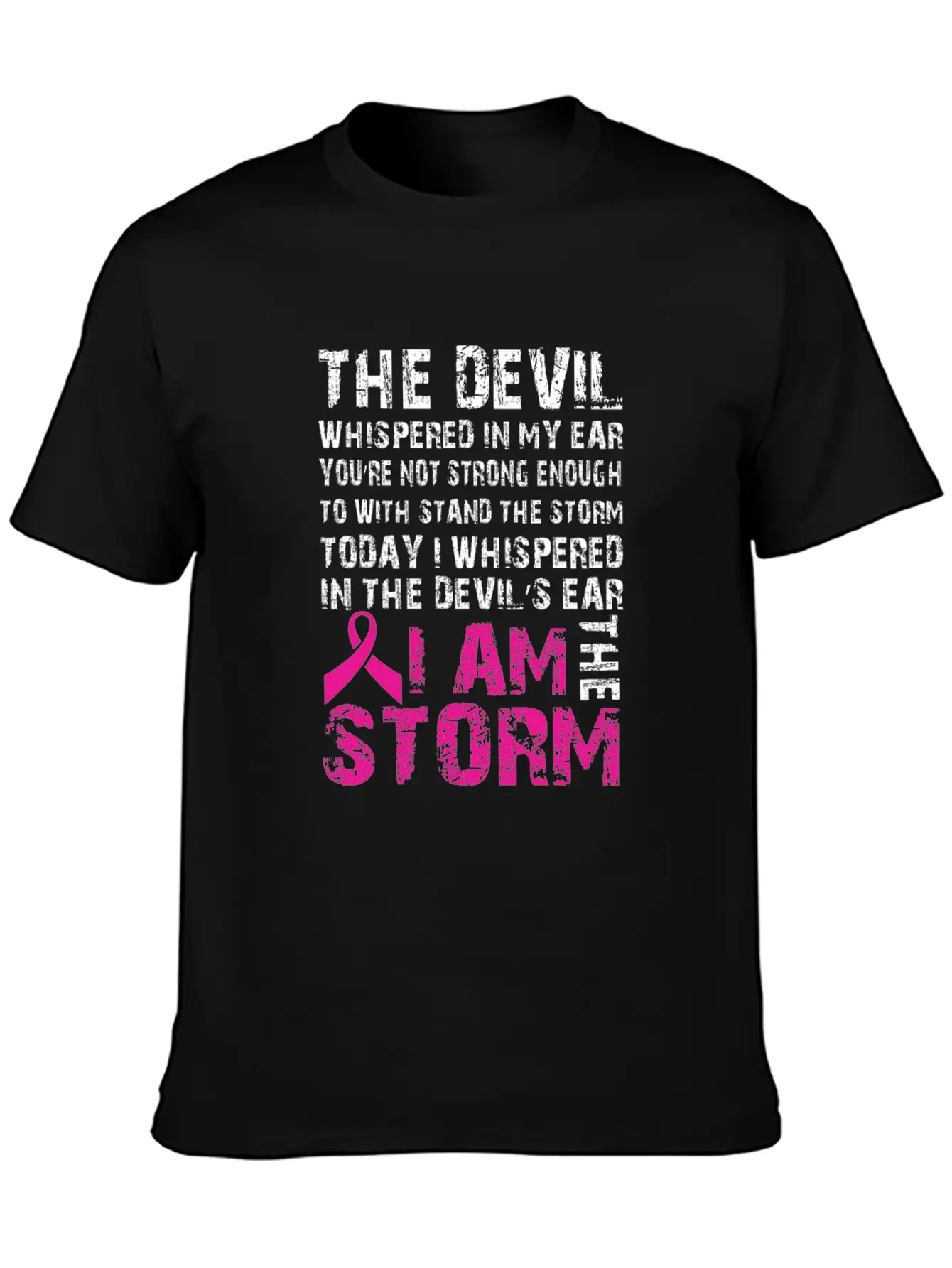 I Am The Storm Breast Cancer Awareness Unisex Casual T-Shirt – Clean Design For Daily Comfort
