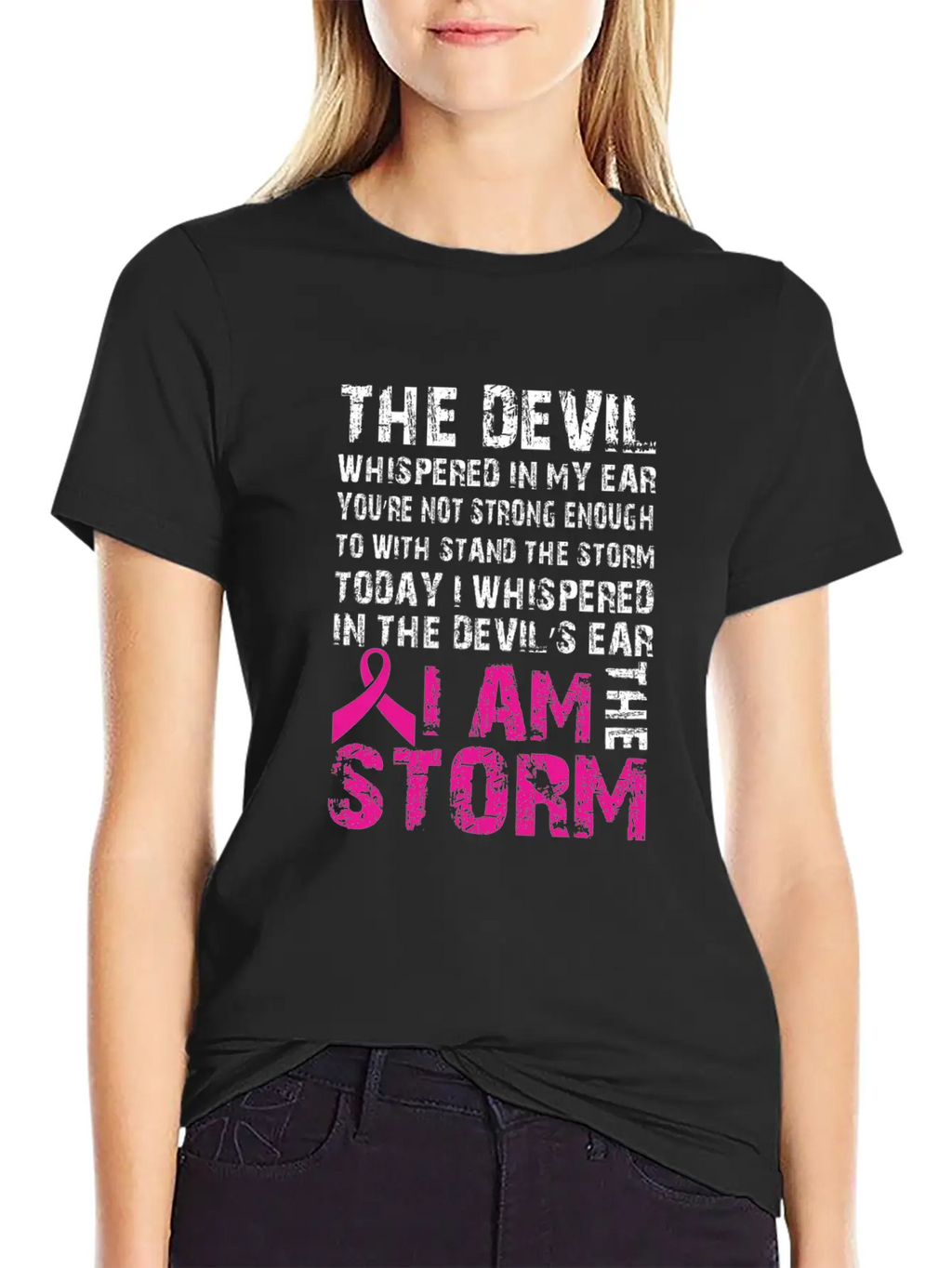 I Am The Storm Breast Cancer Awareness Unisex Casual T-Shirt – Clean Design For Daily Comfort