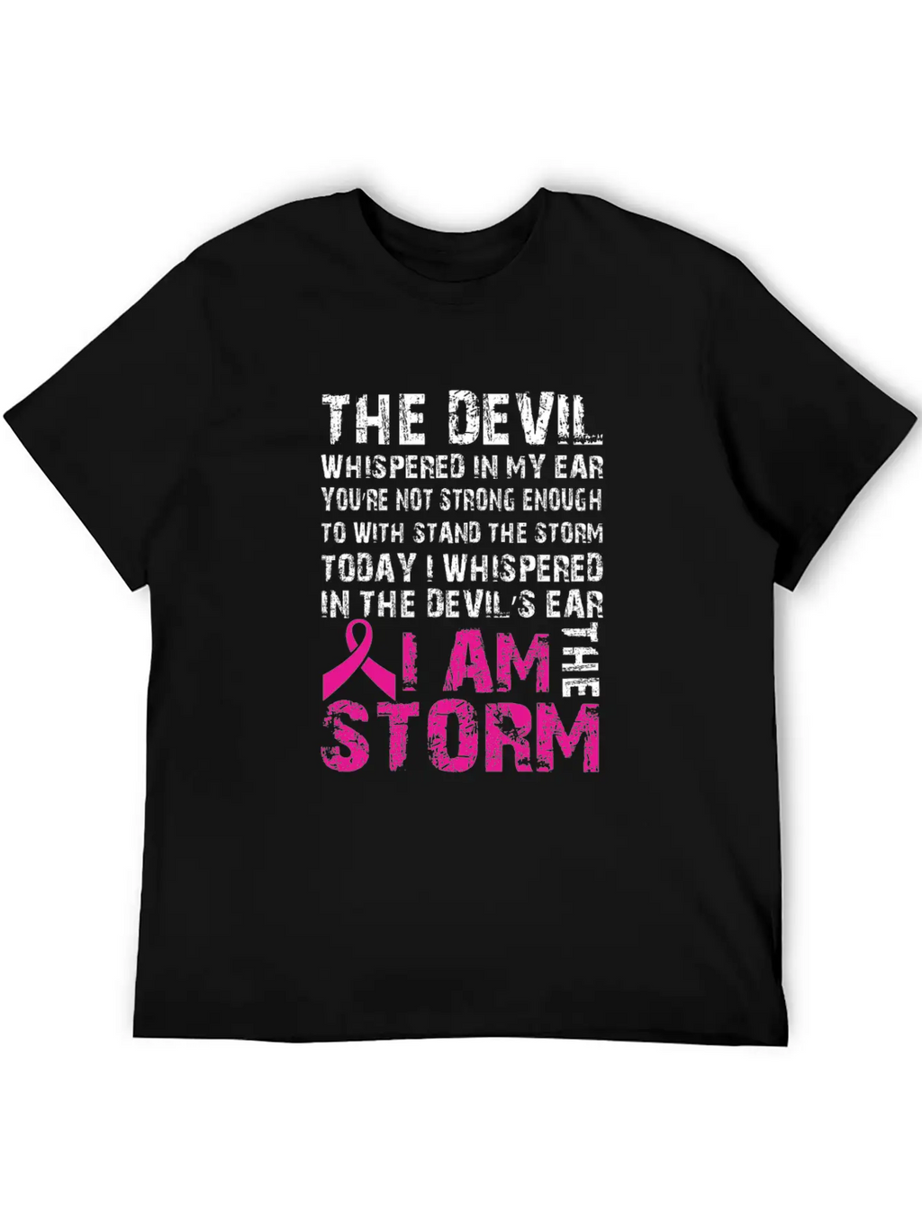 I Am The Storm Breast Cancer Awareness Unisex Casual T-Shirt – Clean Design For Daily Comfort