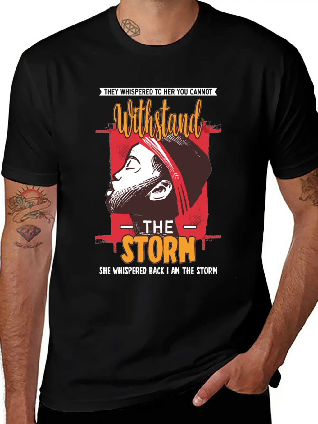 I Am The Storm - Whispered Withstand Peace Girl Unisex Casual T-Shirt – Clean Design For Daily Comfort
