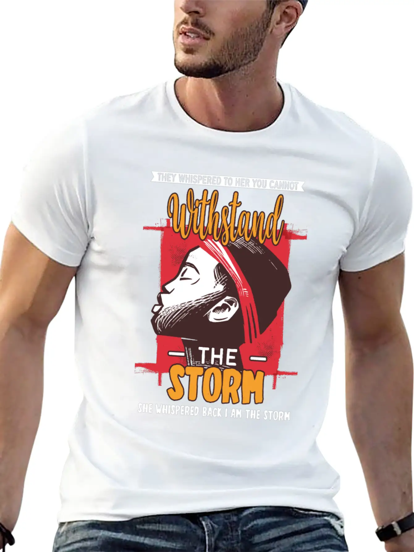 I Am The Storm - Whispered Withstand Peace Girl Unisex Casual T-Shirt – Clean Design For Daily Comfort