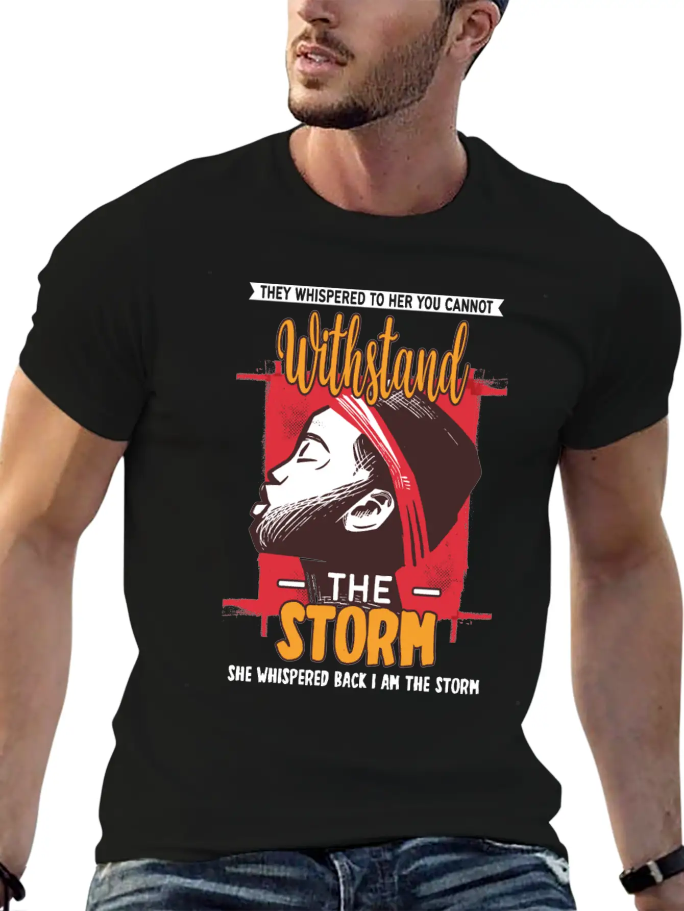 I Am The Storm - Whispered Withstand Peace Girl Unisex Casual T-Shirt – Clean Design For Daily Comfort