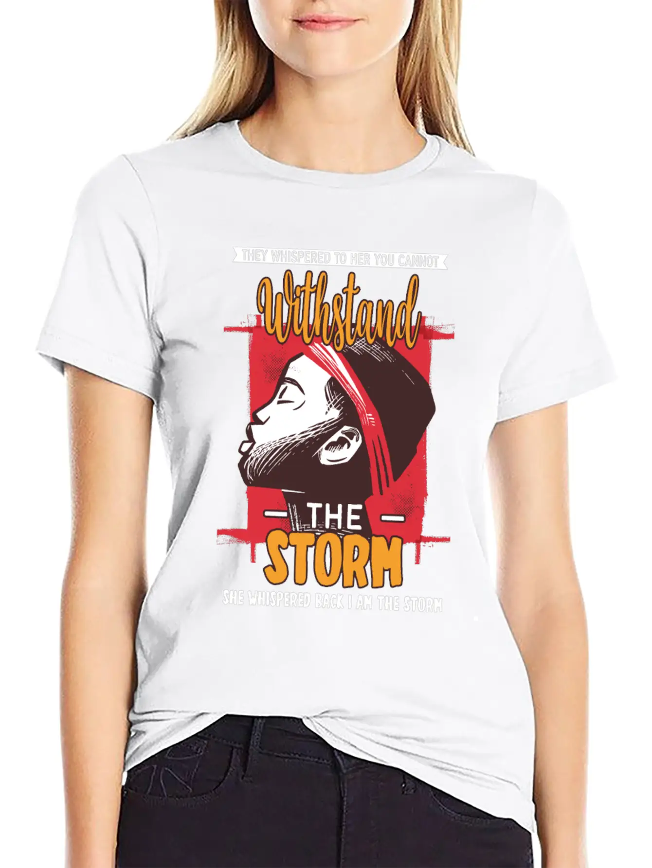 I Am The Storm - Whispered Withstand Peace Girl Unisex Casual T-Shirt – Clean Design For Daily Comfort