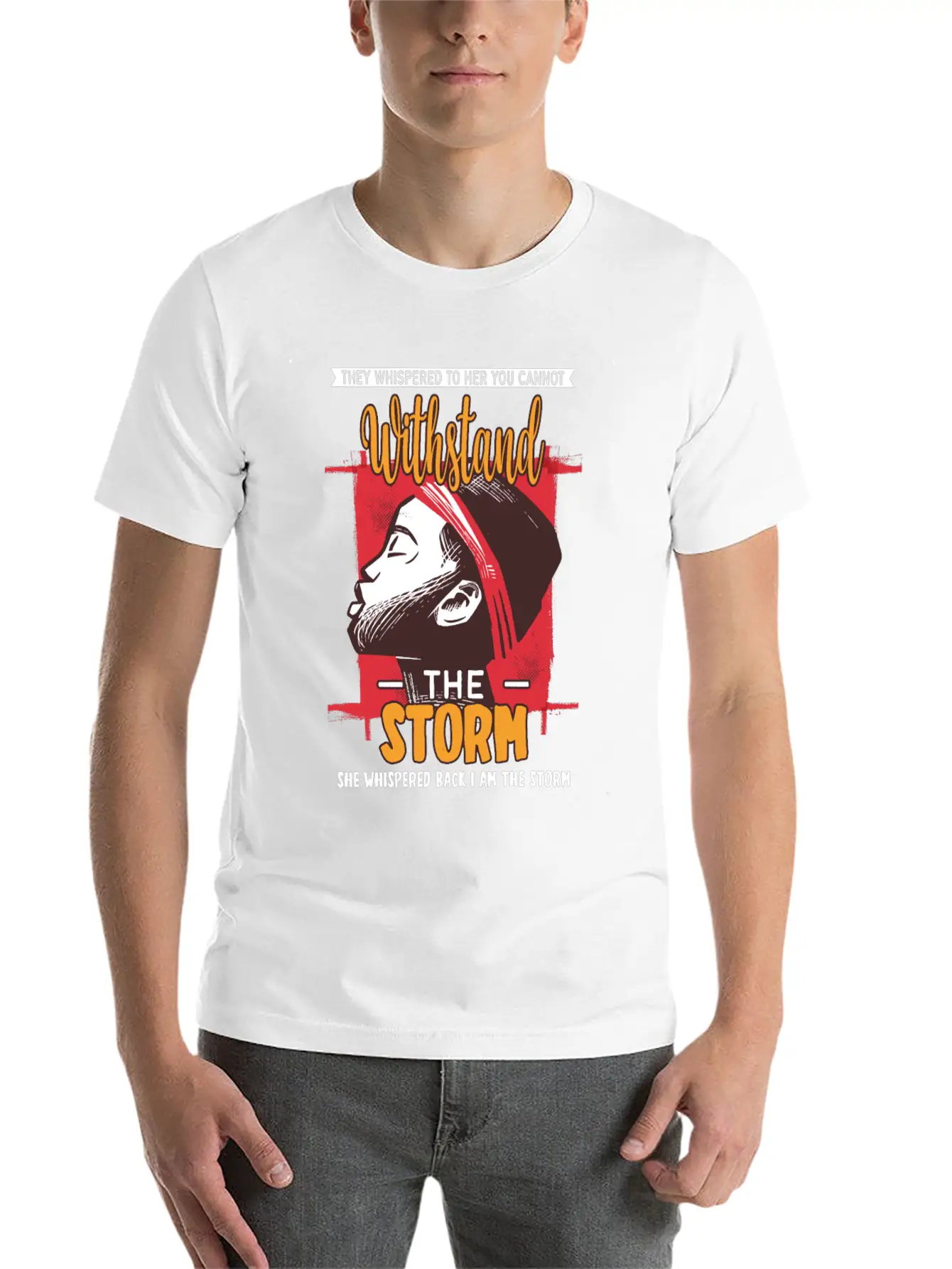 I Am The Storm - Whispered Withstand Peace Girl Unisex Casual T-Shirt – Clean Design For Daily Comfort