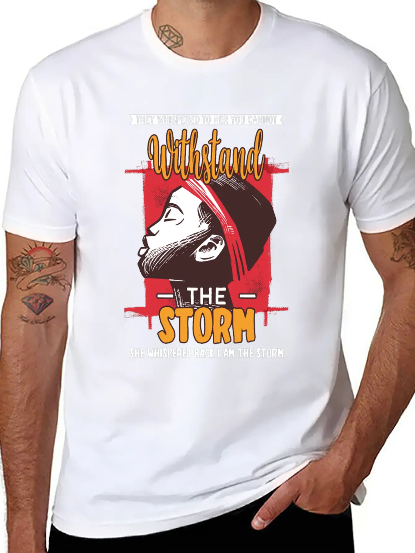 I Am The Storm - Whispered Withstand Peace Girl Unisex Casual T-Shirt – Clean Design For Daily Comfort