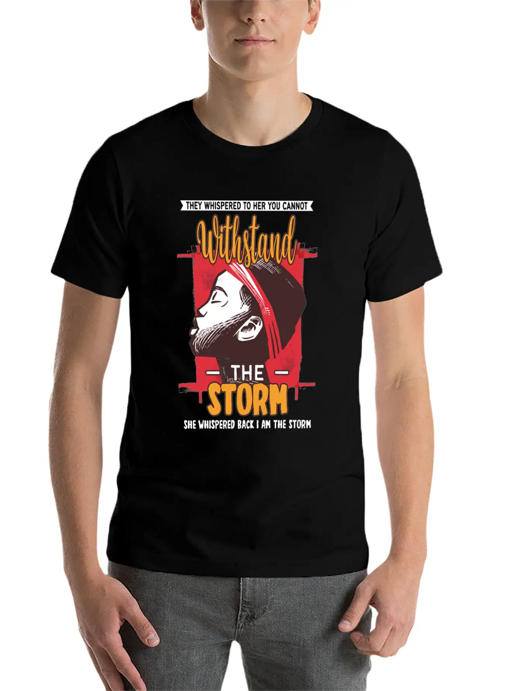 I Am The Storm - Whispered Withstand Peace Girl Unisex Casual T-Shirt – Clean Design For Daily Comfort
