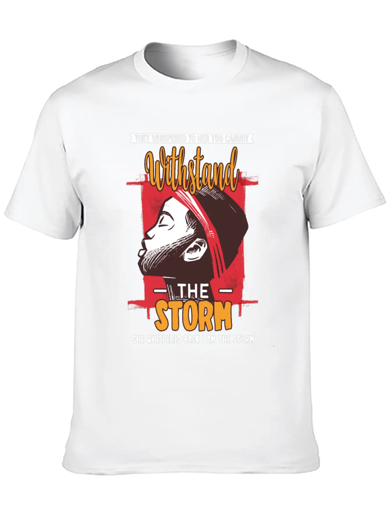 I Am The Storm - Whispered Withstand Peace Girl Unisex Casual T-Shirt – Clean Design For Daily Comfort
