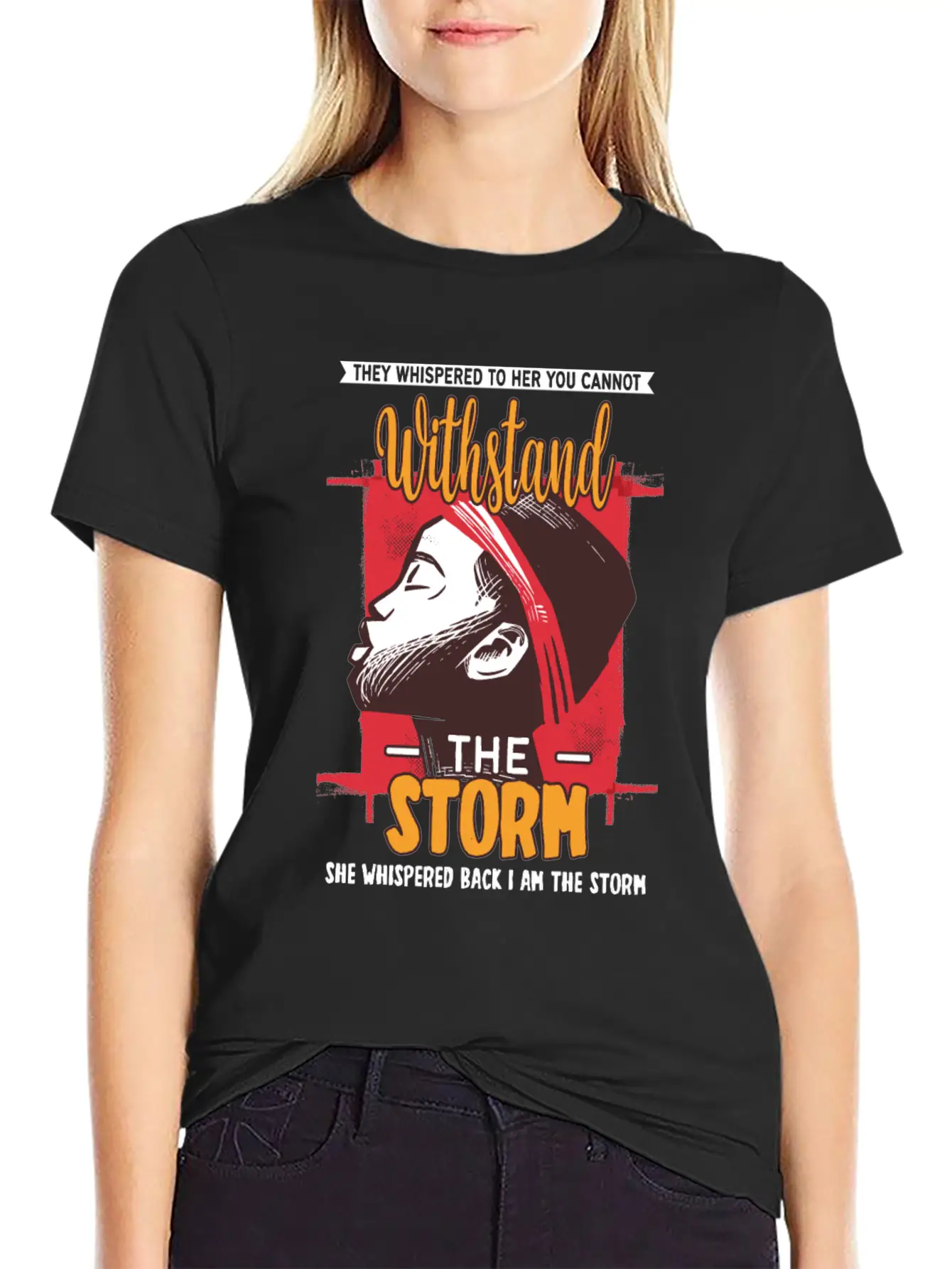 I Am The Storm - Whispered Withstand Peace Girl Unisex Casual T-Shirt – Clean Design For Daily Comfort