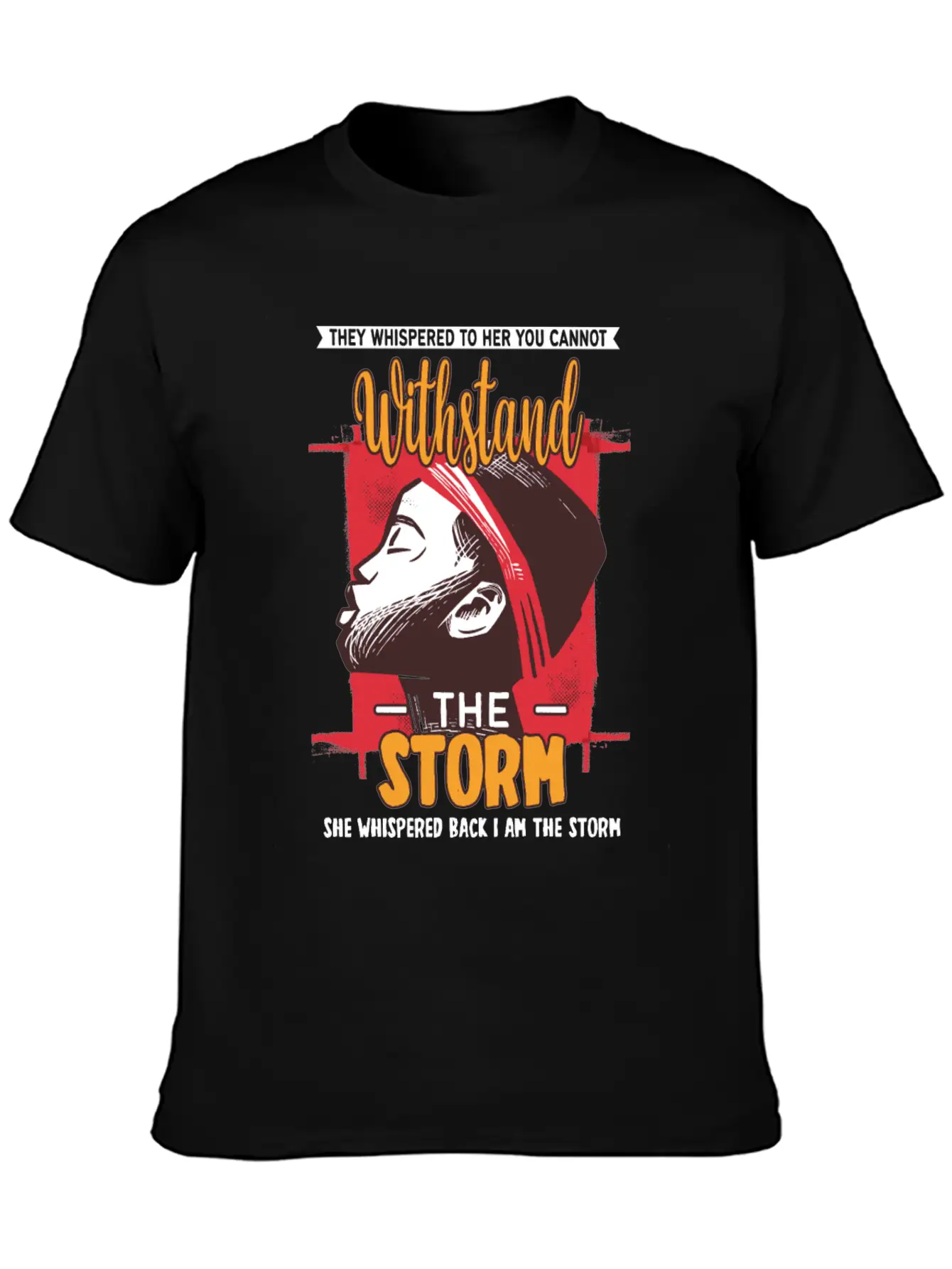I Am The Storm - Whispered Withstand Peace Girl Unisex Casual T-Shirt – Clean Design For Daily Comfort