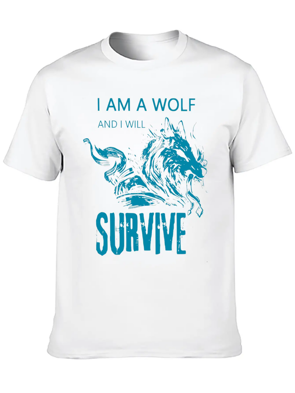 I Am Wolf I Will Survive 14 Casual Graphic T-Shirt – Simple And Comfortable Daily Wear