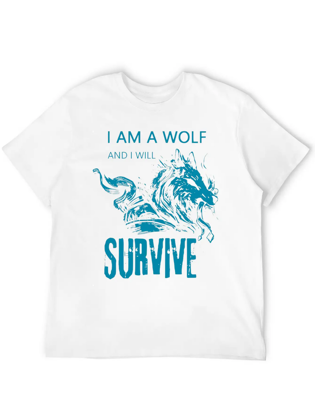 I Am Wolf I Will Survive 14 Casual Graphic T-Shirt – Simple And Comfortable Daily Wear