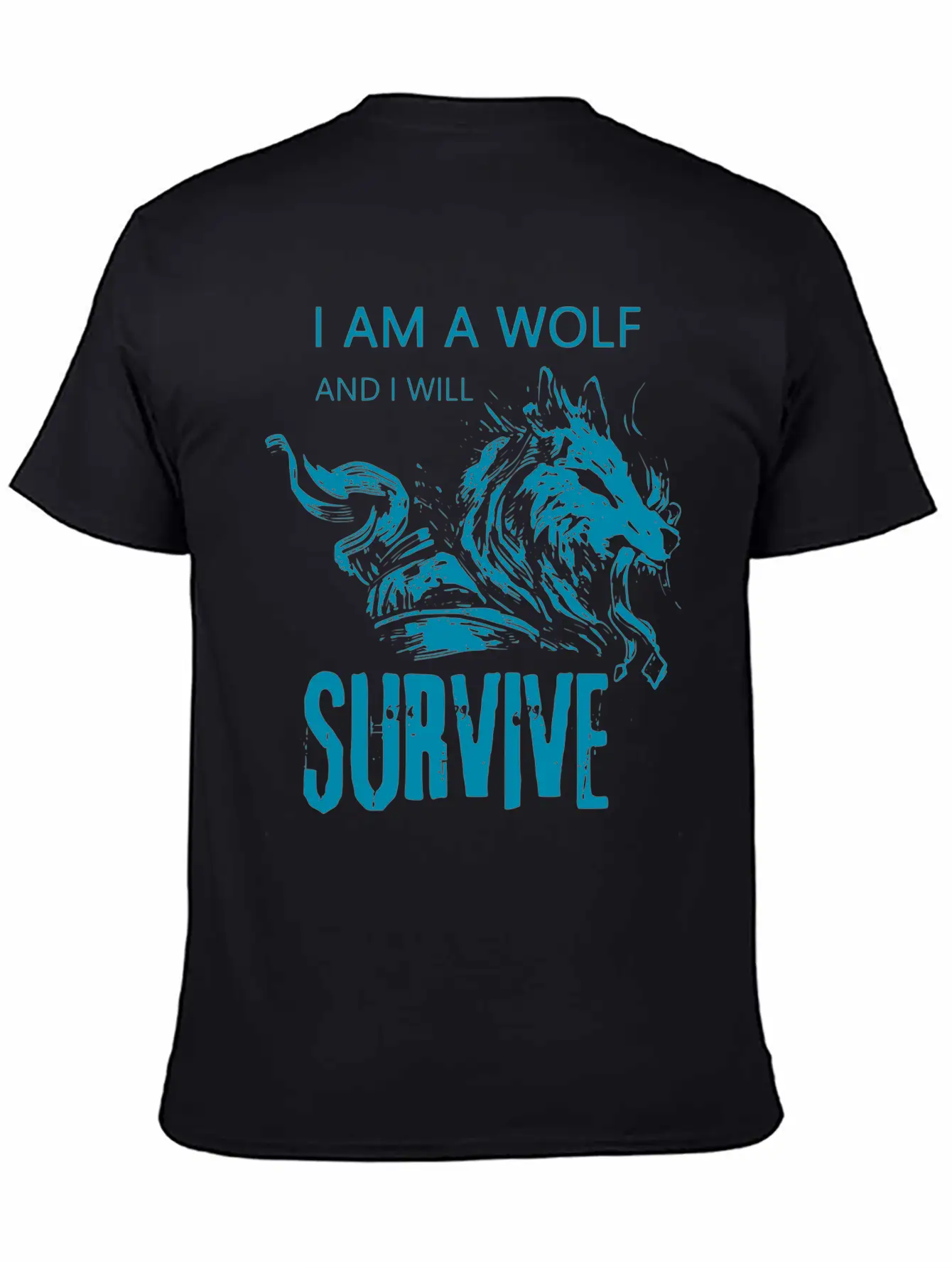 I Am Wolf I Will Survive 14 Casual Graphic T-Shirt – Simple And Comfortable Daily Wear
