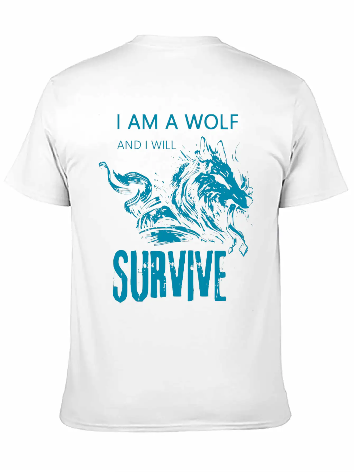 I Am Wolf I Will Survive 14 Casual Graphic T-Shirt – Simple And Comfortable Daily Wear