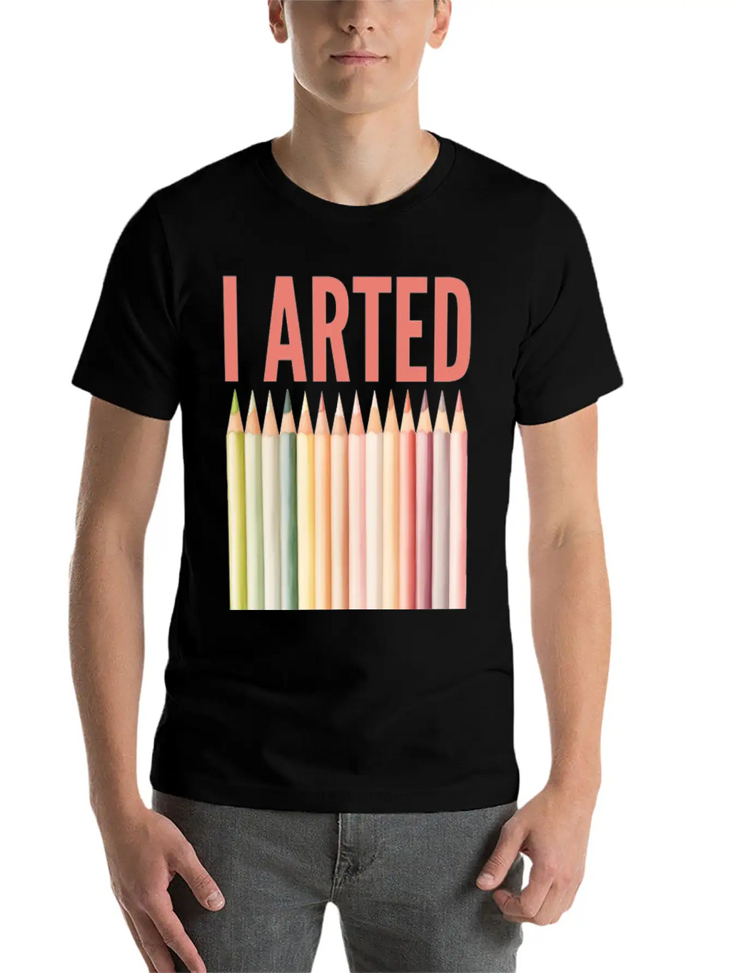I Arted - Funny Artist Pun Essential Cotton Tee For Daily Outfits – Unisex Style