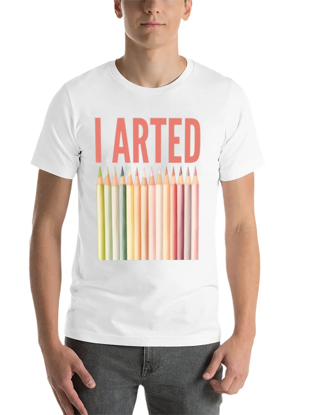 I Arted - Funny Artist Pun Essential Cotton Tee For Daily Outfits – Unisex Style