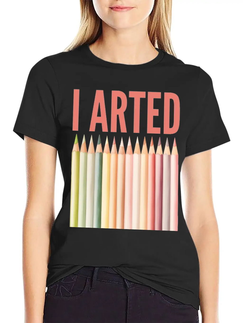 I Arted - Funny Artist Pun Essential Cotton Tee For Daily Outfits – Unisex Style