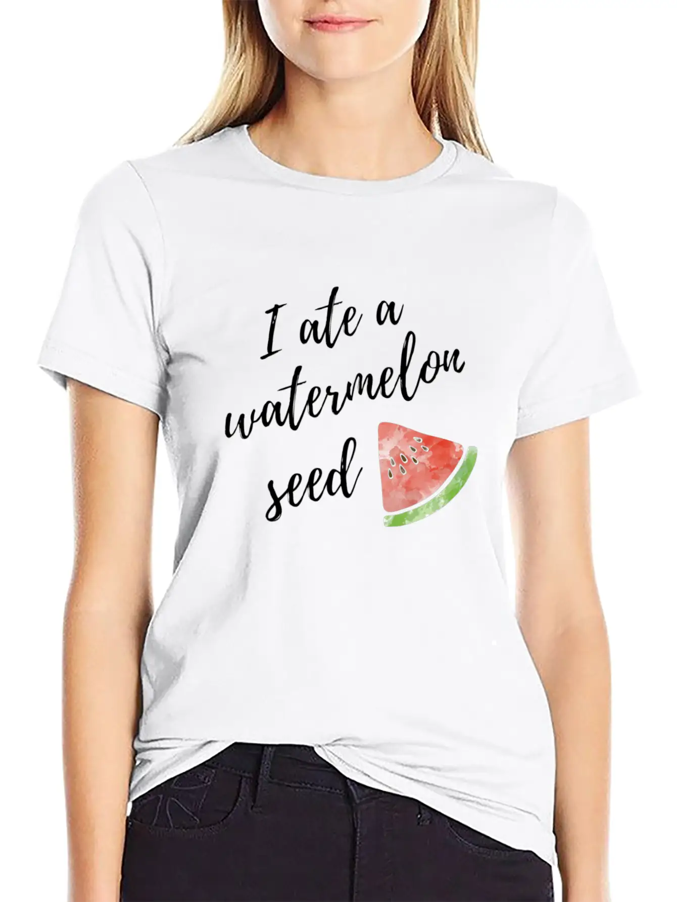 I Ate A Watermelon Seed Stylish Everyday T-Shirt – Unisex Basic Cotton Tee