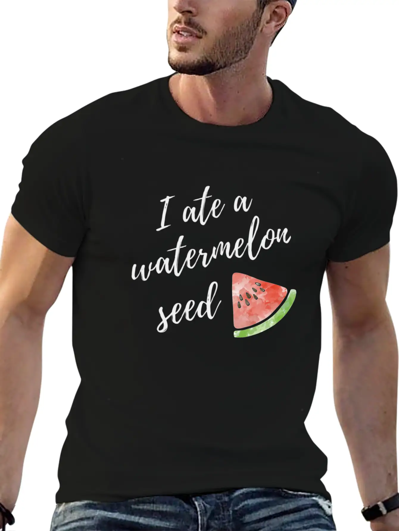 I Ate A Watermelon Seed Stylish Everyday T-Shirt – Unisex Basic Cotton Tee