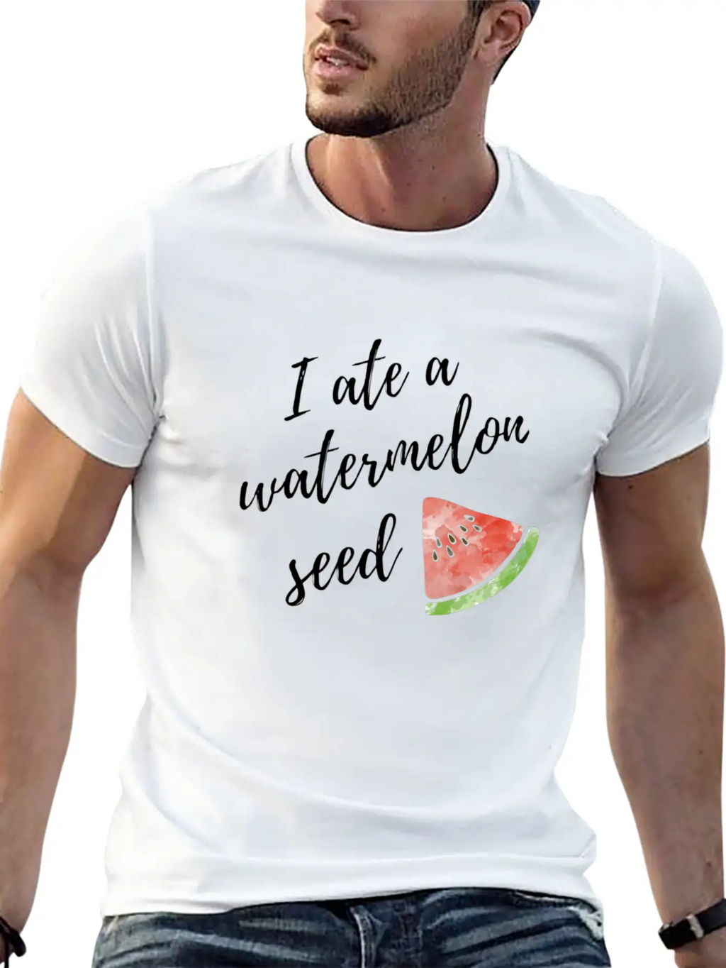 I Ate A Watermelon Seed Stylish Everyday T-Shirt – Unisex Basic Cotton Tee