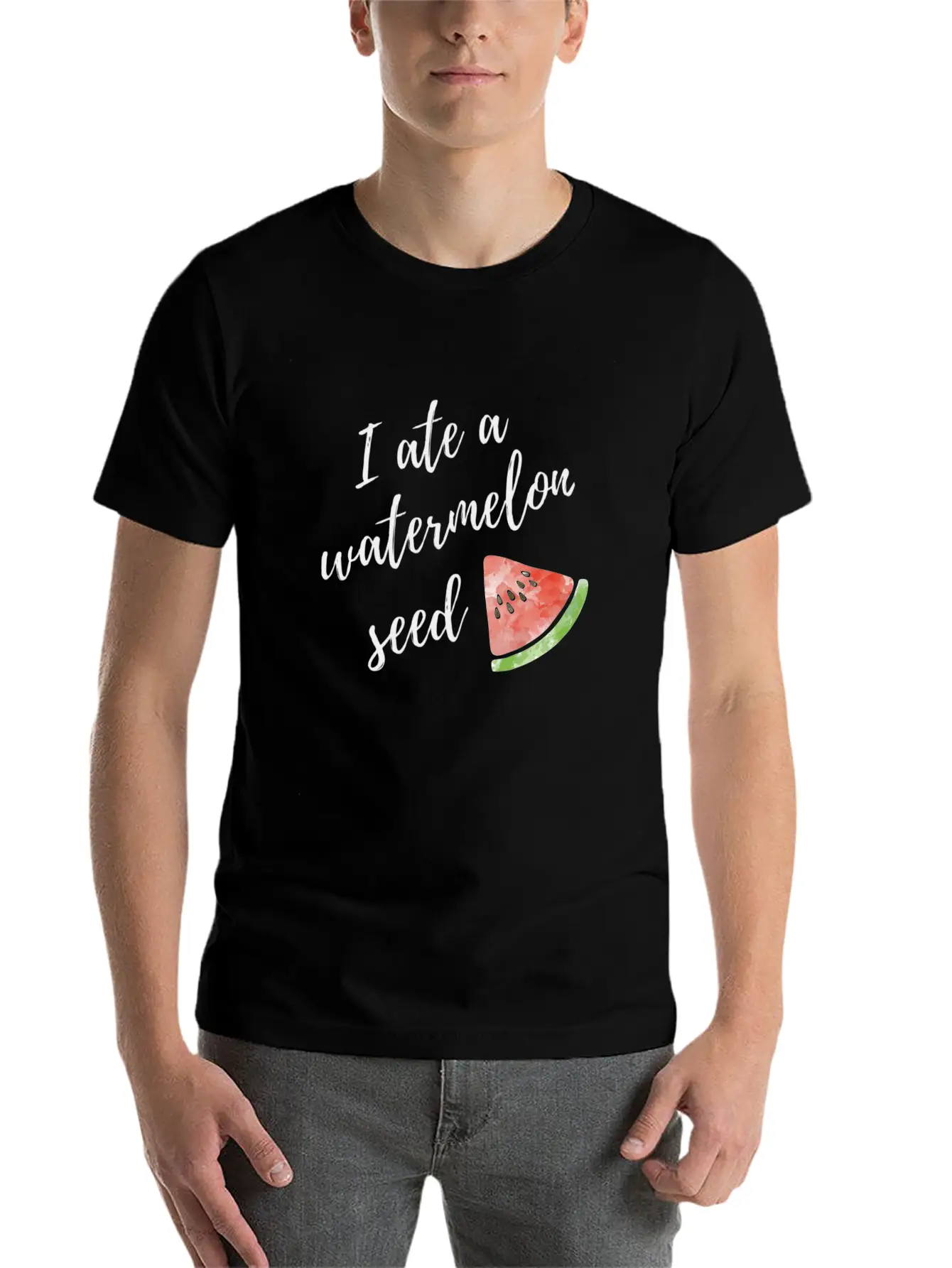 I Ate A Watermelon Seed Stylish Everyday T-Shirt – Unisex Basic Cotton Tee