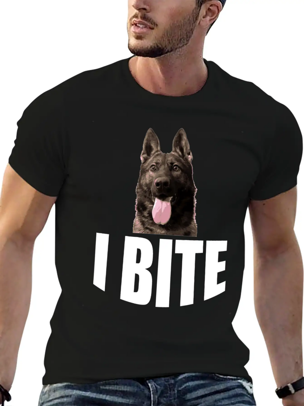 I Bite Unisex Casual T-Shirt – Clean Design For Daily Comfort