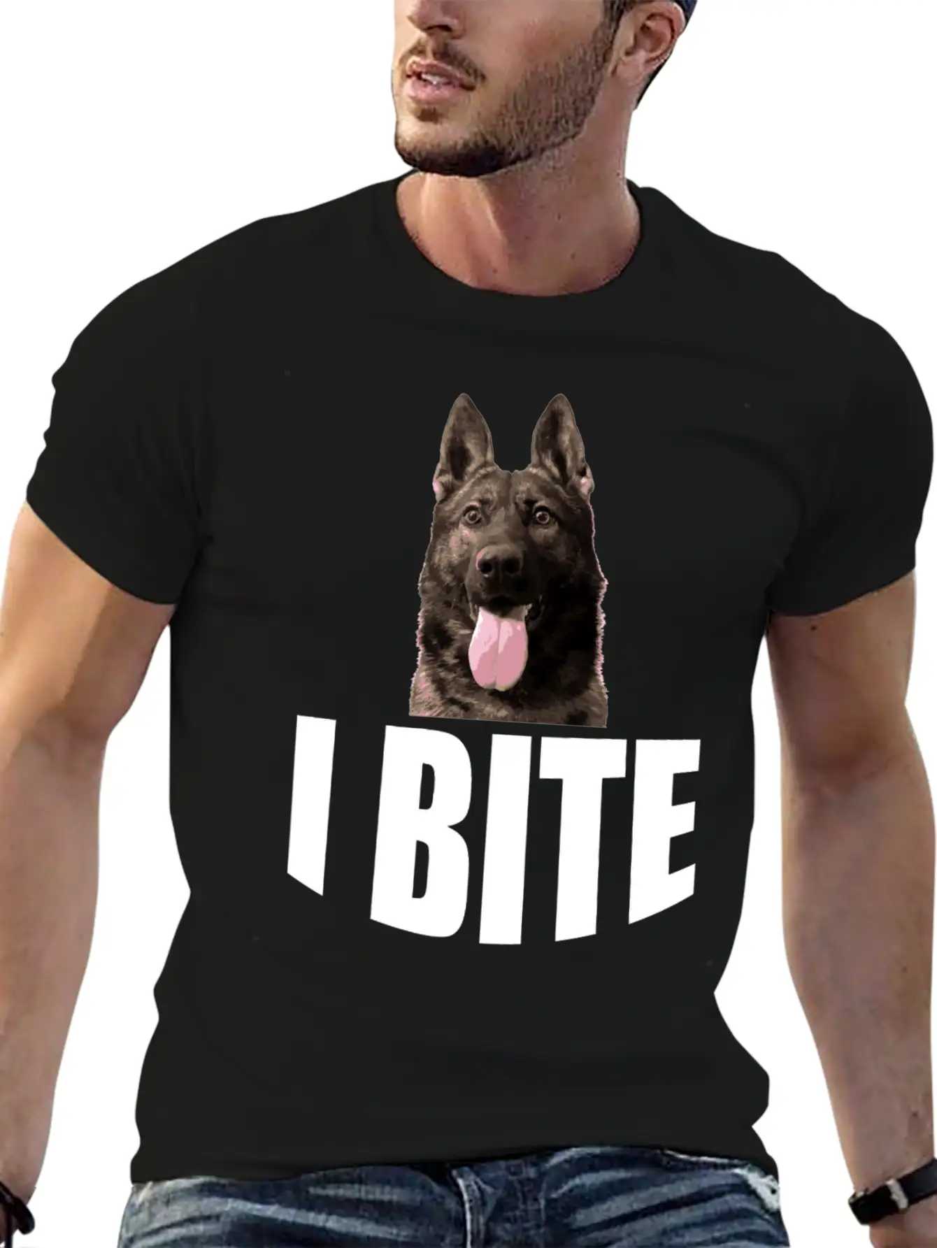 I Bite Unisex Casual T-Shirt – Clean Design For Daily Comfort