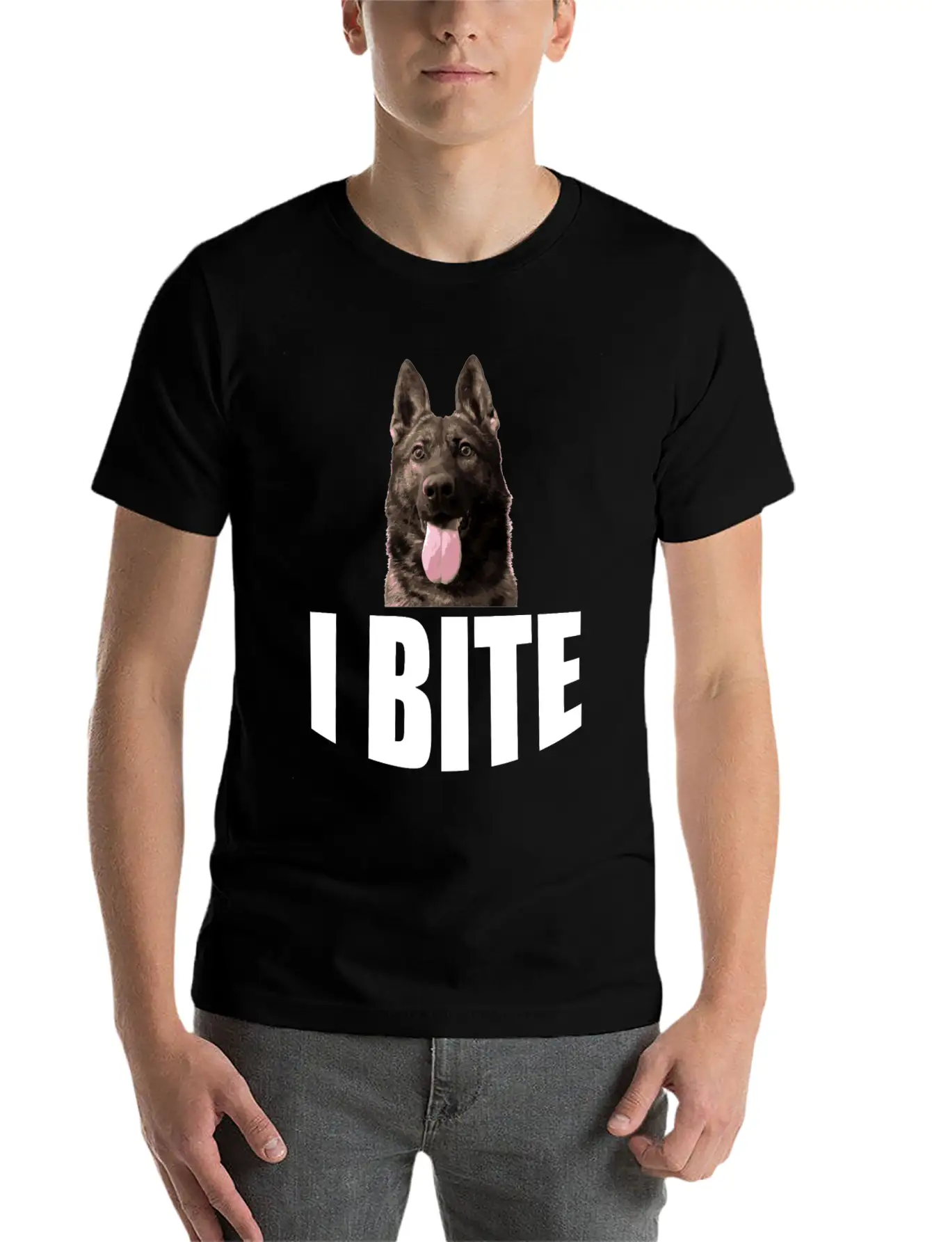 I Bite Unisex Casual T-Shirt – Clean Design For Daily Comfort