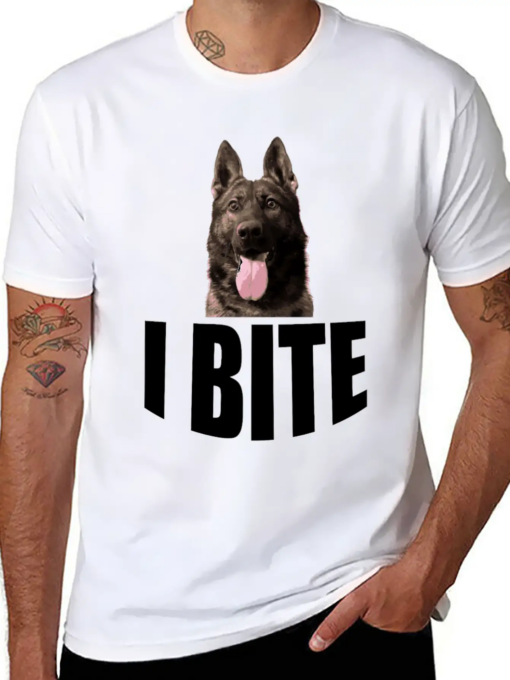 I Bite Unisex Casual T-Shirt – Clean Design For Daily Comfort
