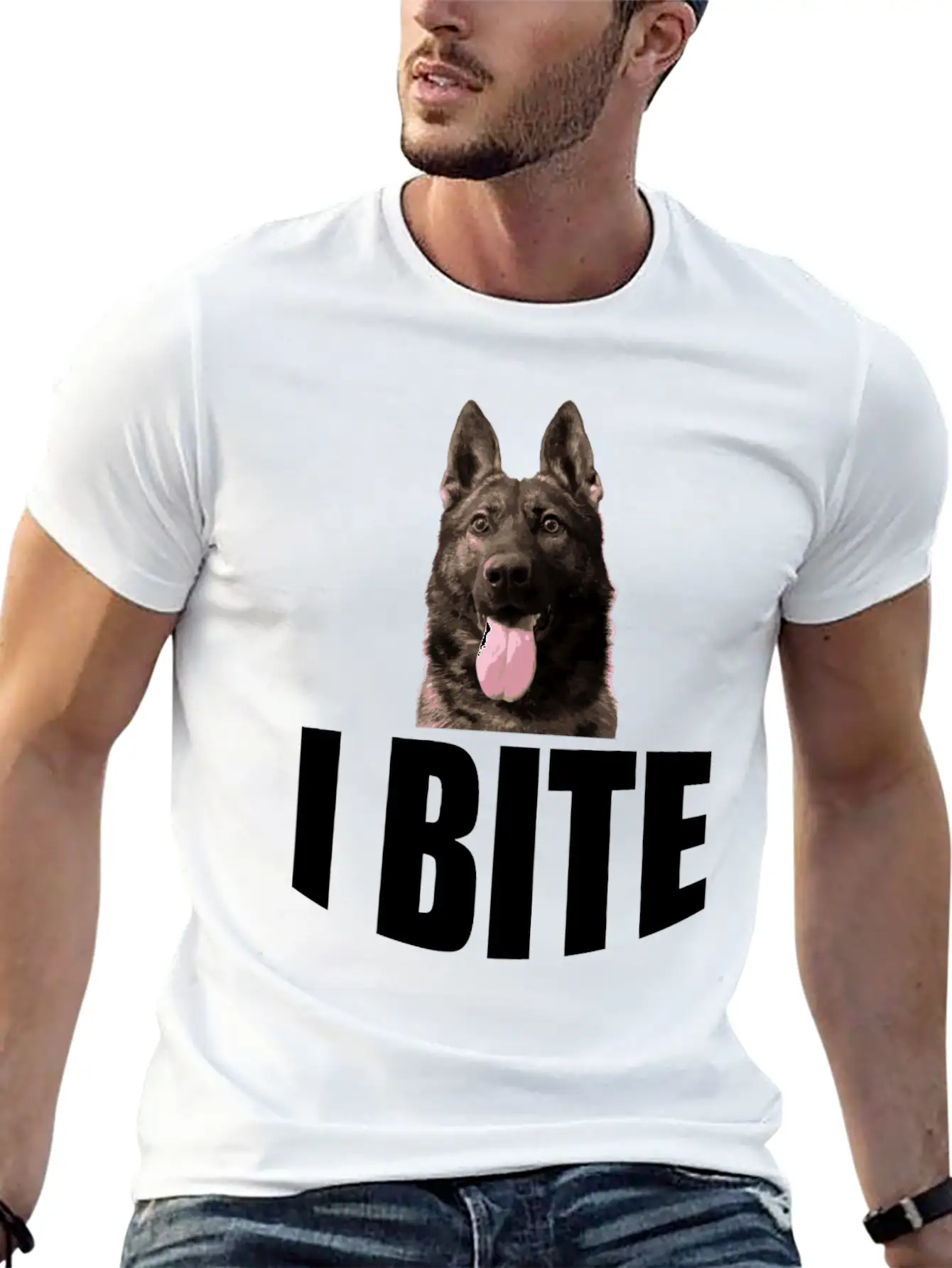 I Bite Unisex Casual T-Shirt – Clean Design For Daily Comfort