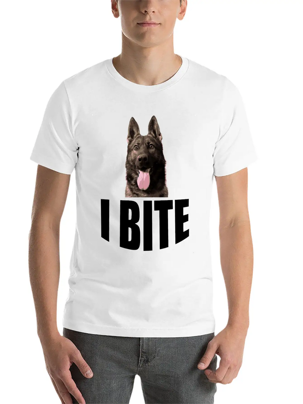 I Bite Unisex Casual T-Shirt – Clean Design For Daily Comfort