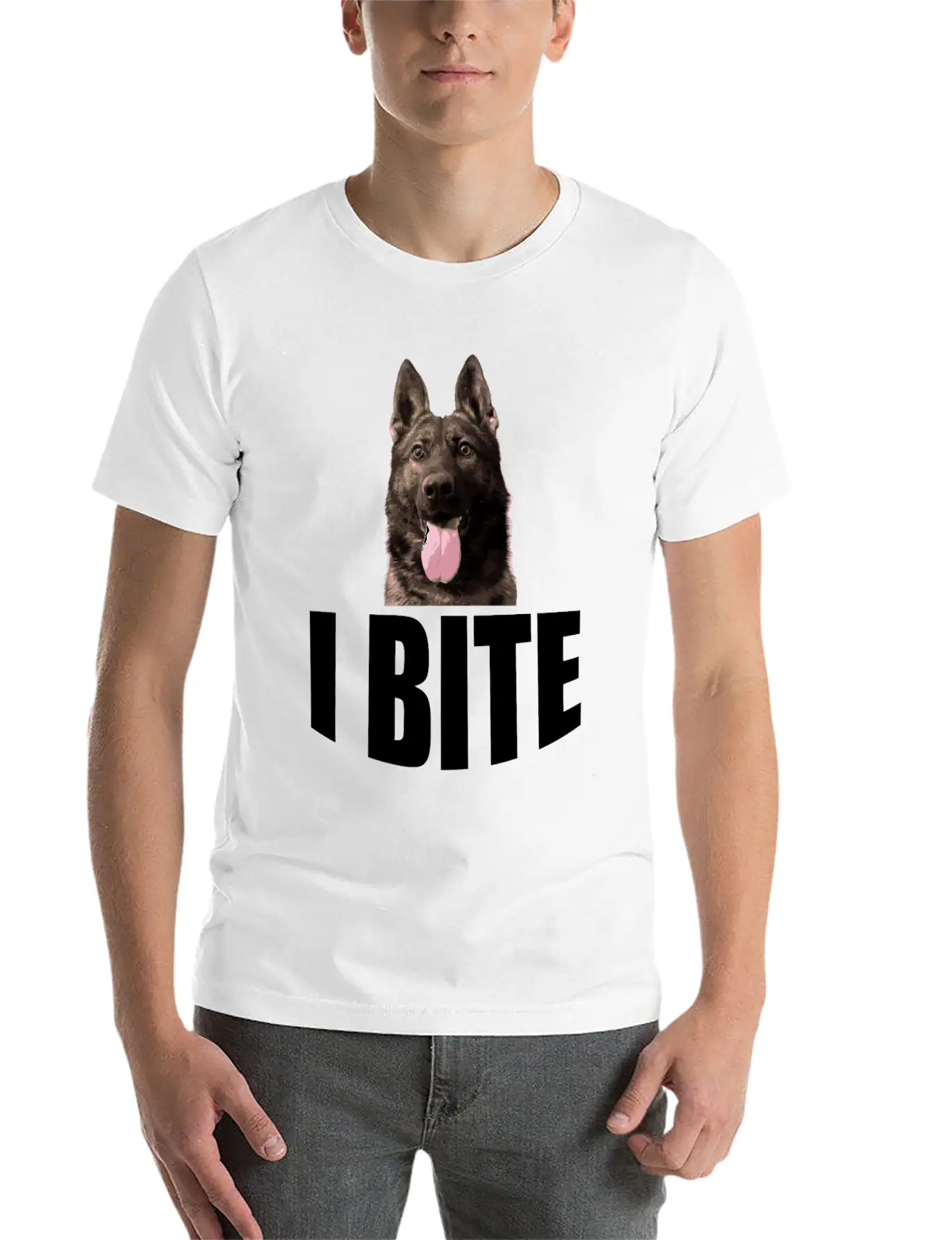 I Bite Unisex Casual T-Shirt – Clean Design For Daily Comfort
