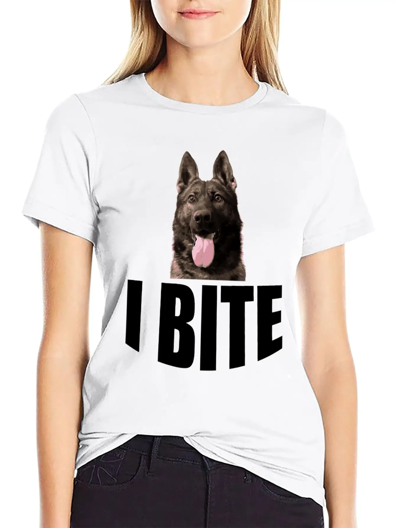 I Bite Unisex Casual T-Shirt – Clean Design For Daily Comfort
