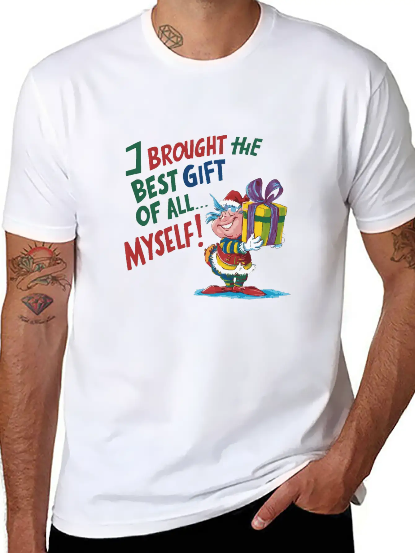 I Brought The Best Gift Of All Stylish Everyday T-Shirt – Unisex Basic Cotton Tee