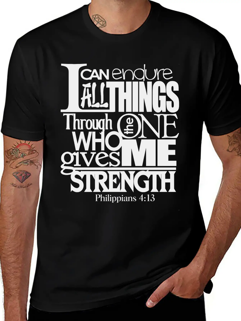 I Can Do All Things Casual Graphic T-Shirt – Simple And Comfortable Daily Wear