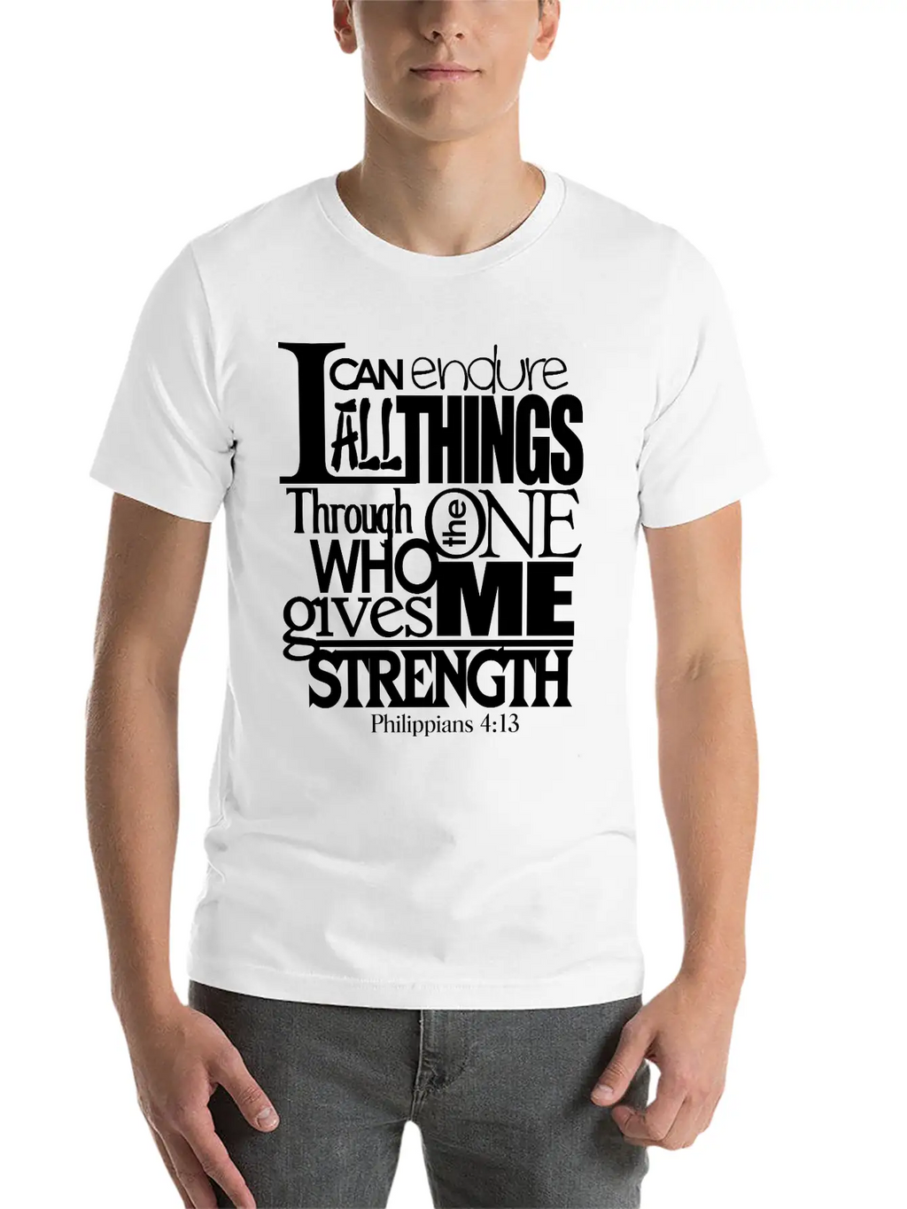 I Can Do All Things Casual Graphic T-Shirt – Simple And Comfortable Daily Wear