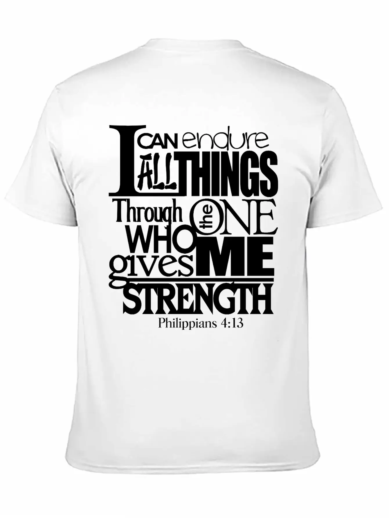 I Can Do All Things Casual Graphic T-Shirt – Simple And Comfortable Daily Wear