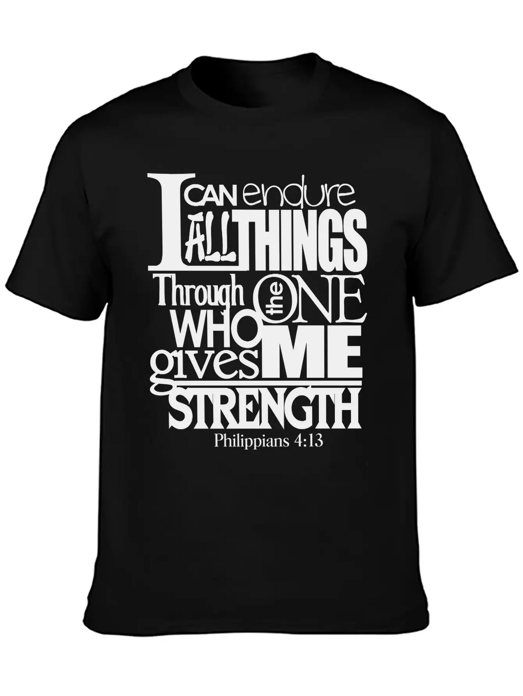 I Can Do All Things Casual Graphic T-Shirt – Simple And Comfortable Daily Wear