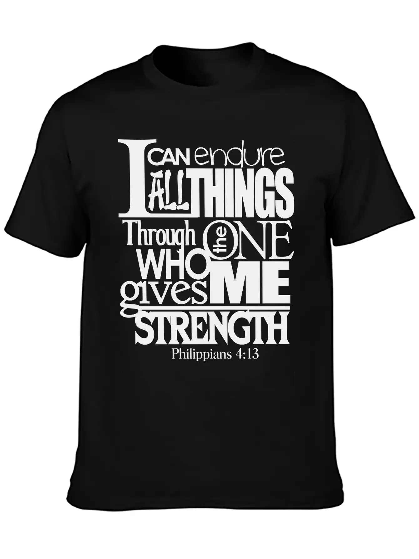 I Can Do All Things Casual Graphic T-Shirt – Simple And Comfortable Daily Wear