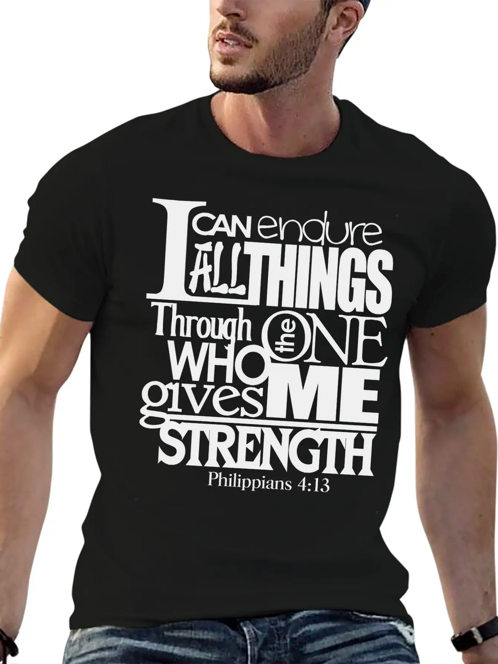 I Can Do All Things Casual Graphic T-Shirt – Simple And Comfortable Daily Wear