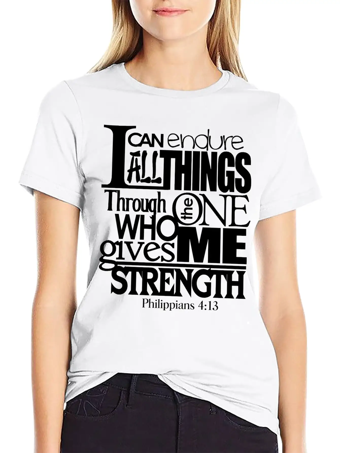 I Can Do All Things Casual Graphic T-Shirt – Simple And Comfortable Daily Wear