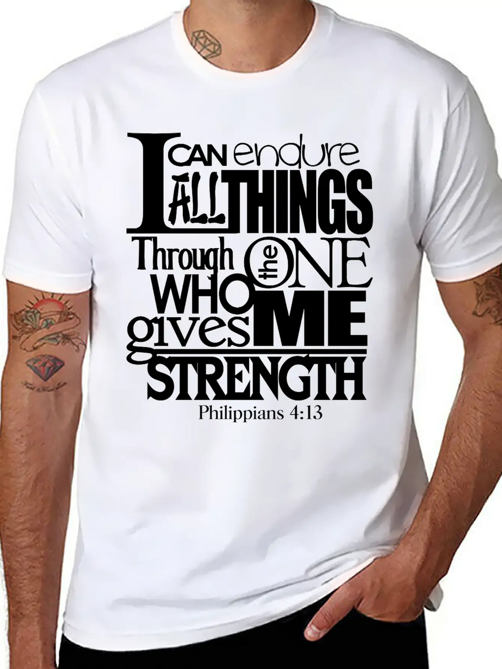 I Can Do All Things Casual Graphic T-Shirt – Simple And Comfortable Daily Wear