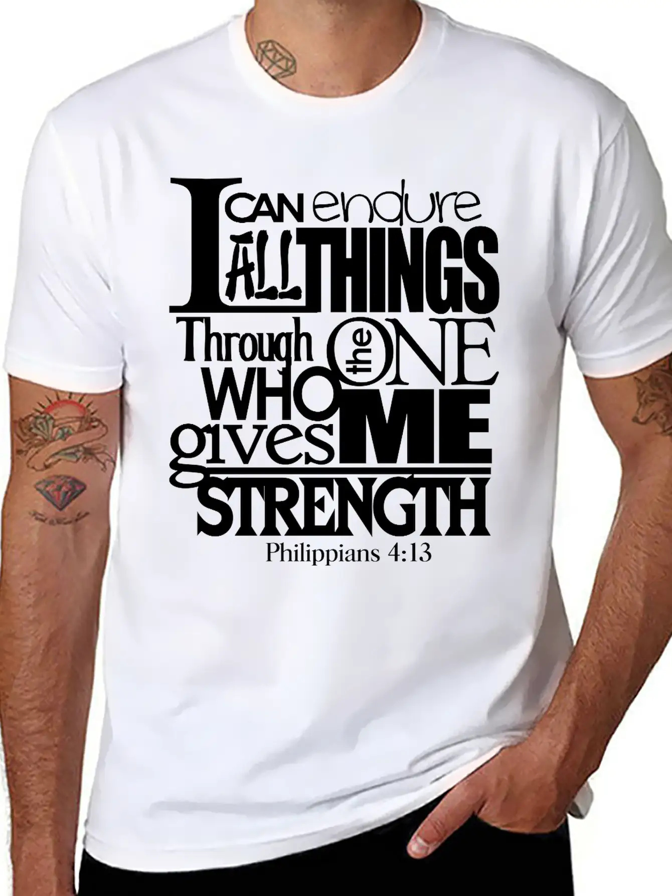 I Can Do All Things Casual Graphic T-Shirt – Simple And Comfortable Daily Wear