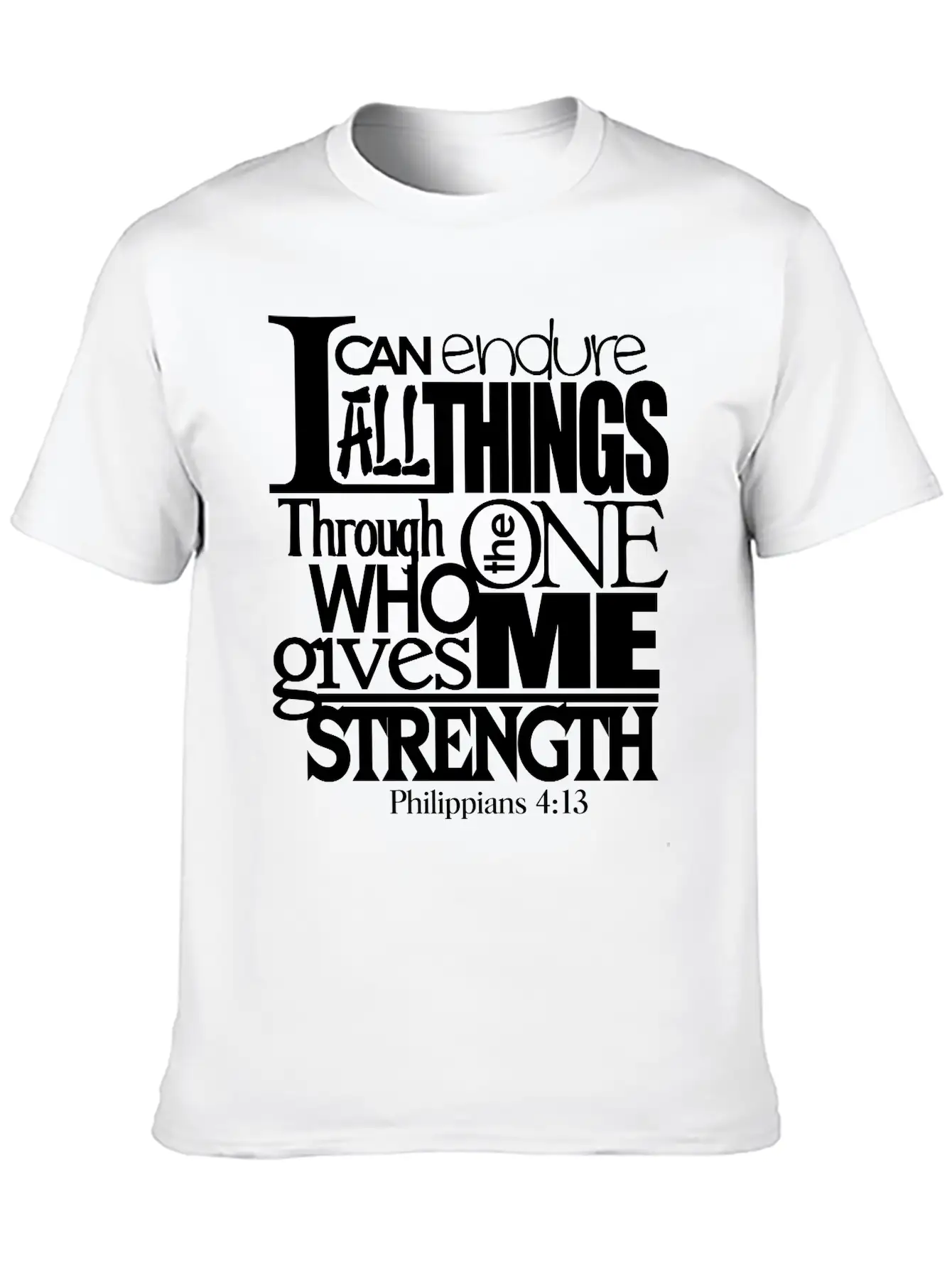 I Can Do All Things Casual Graphic T-Shirt – Simple And Comfortable Daily Wear