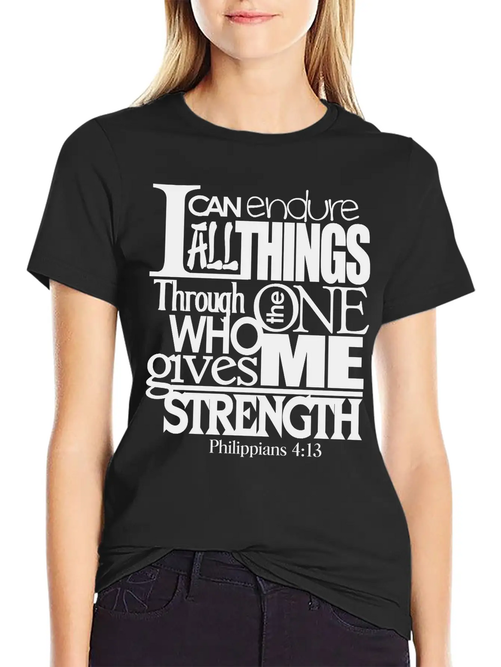 I Can Do All Things Casual Graphic T-Shirt – Simple And Comfortable Daily Wear