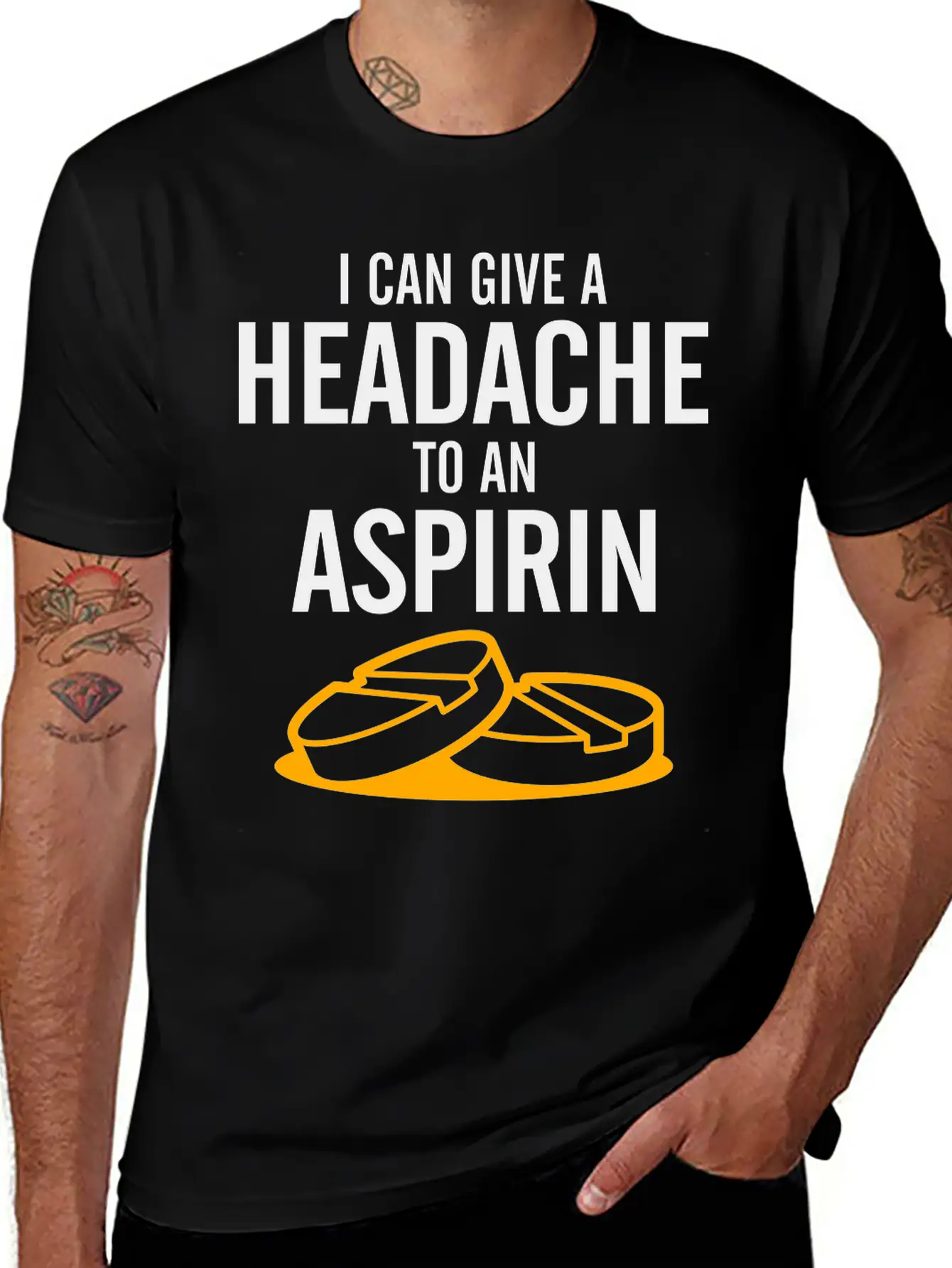 I Can Give A Headache To An Aspirin. Unisex Casual T-Shirt – Clean Design For Daily Comfort